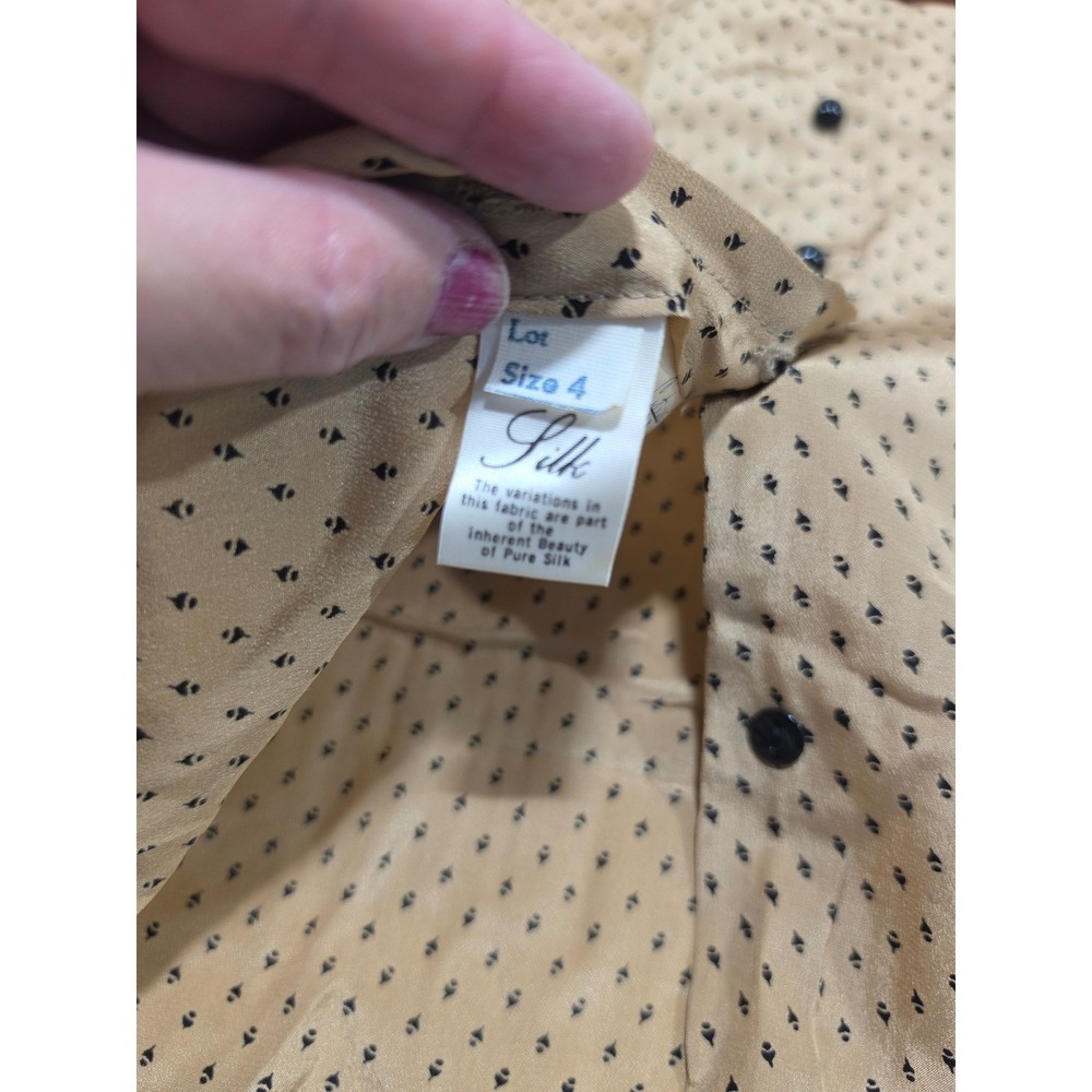 David Hayes Saks Fifth Avenue Vintage 3-Piece Skirt Suit Set Tan Black Size 4 - Picture 9 of 16